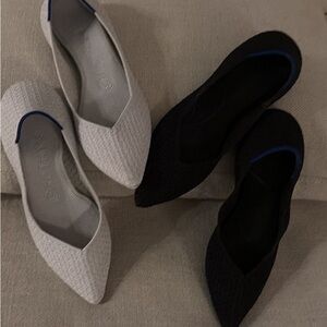 Elegant Black and White Women's Flats